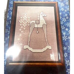 Simply Old-Fashioned Rocking Horse Winter Cross Stitch Pattern